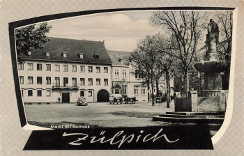 53909 Zülpich Markt Rathaus * um 1950