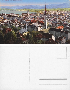 Zurich vom Polytechnikum *ca. 1920