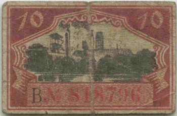 Zwickau Sachsen 10 Pfennig Notgeldschein 1920