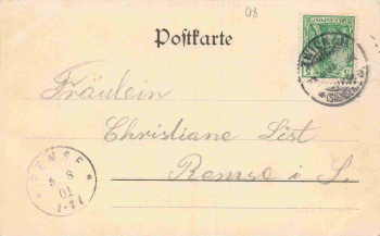 Zwickau Sachsen Bahnhofstrasse Cafe Hentsch o 1901