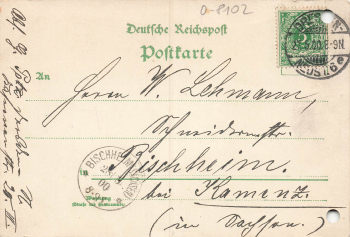  01465 Langebrueck Hotel zur Post Litho o 1900 ​​​​​​​