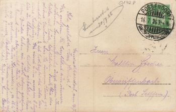01734 Wendisch Karsdorf Rabenau Landhaus Schomburg Echtfotokarte o 1926