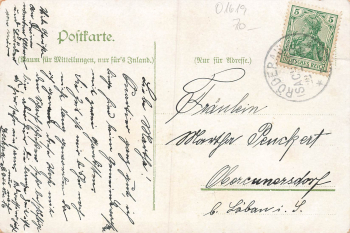 01619 Zschepa Zeithain Gasthaus Litho o 1909
