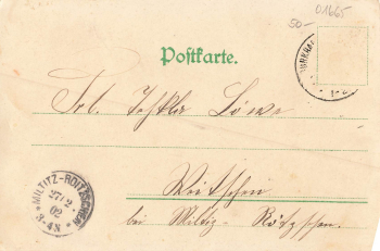 01665 Burkhardtswalde Post Klipphausen Landl. Vorschussverein Groegis o 1902