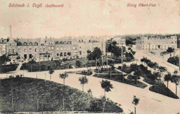 Schöneck Vogtland  König Albert Platz o 1915