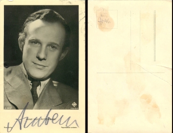 von Ambesser Axel Star postcard from Ross-Verlag, with original autograph