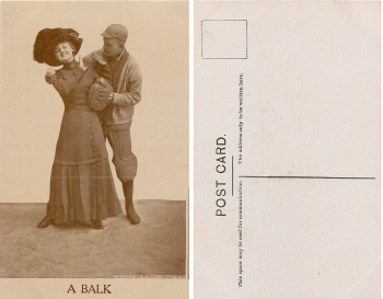 Baseball Humor A Balk *ca.1910