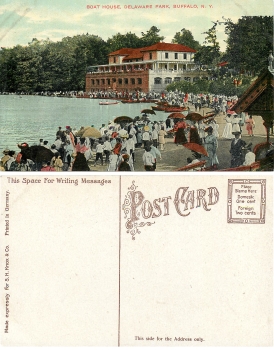 Buffalo N.Y: Boat Hous Delaware Park *ca.1910