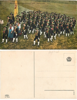 Buchenstein Tirol, anniversary reservist column * 1908
