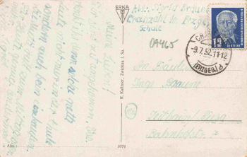 Cranzahl Sehmatal Erzgebirge mit Bärentein o 1952