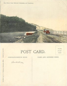 Michigan Escanaba Bay Shore Road *ca.1910