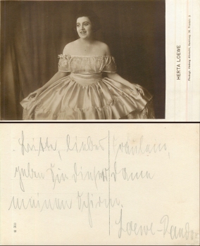 Herta Loewe Autograph (RS Widmung)