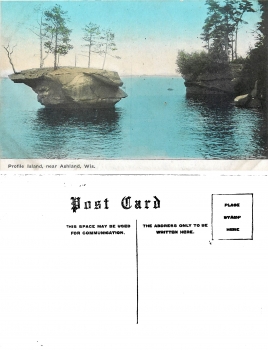Wisconsin Ashland Profile Island *ca.1910