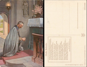 Kaiser Wilhelm silent prayer * around 1915