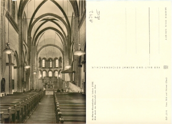 14797 Lehnin Klosterkirche innen Mittelschiff  *ca.1973