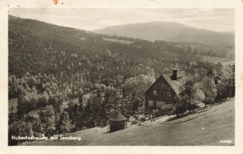 02799 Waltersdorf Oberlausitz Hubertusbaude mit Jonsberg o um 1955