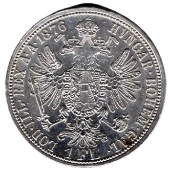 Österreich 1 Florin 1876 Franz Joseph I. 