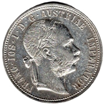Österreich 1 Florin 1876 Franz Joseph I. 