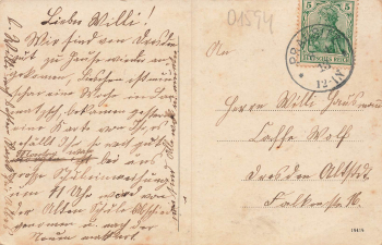 01594 Mehltheuer Hirschstein Schulhaus o 1913