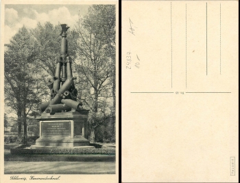 Schleswig cannon monument * around 1930