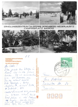 03130 Spremberg1-Grodk1 zweisprachiger Stempel o 9.8.1988