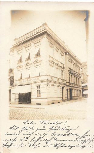 01445 Radebeul men's outfitter Otto Castner junior used around 1910