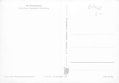 01468 Moritzburg Waldschaenke  * 1968