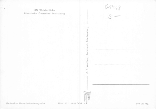 01468 Moritzburg Waldschaenke  * 1968