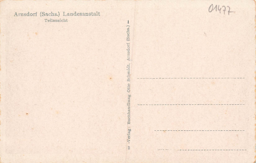 01477 Arnsdorf Sachsen Landesanstalt * um 1930