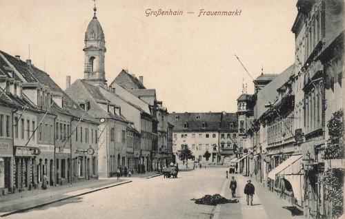 01558 Großenhain Frauenmarkt * um 1910