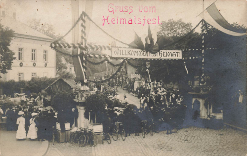 01587 Riesa Elbe parade home festival o 1917