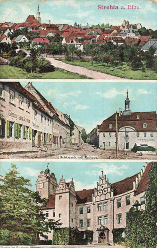 01616 Strehla Schlossstrasse Gasthaus Ratskeller o 1906