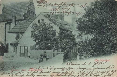 01662 Meissen Die Freiheit Mondscheinkarte o 1901