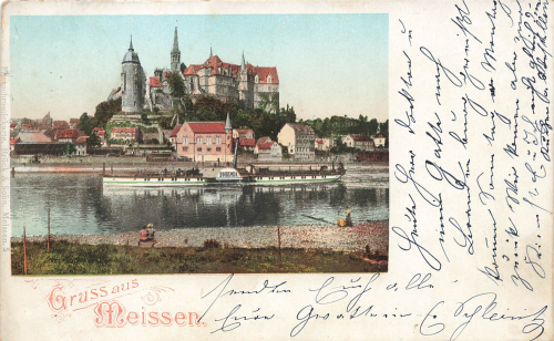 01662 Meissen Elbdampfer Bohemia o 1899