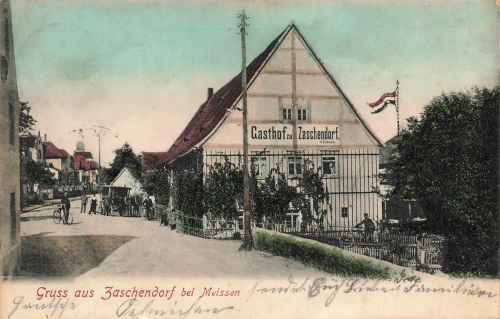 01662 Zaschendorf Meissen Gasthof H Eichhorn o 1906