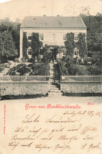 01665 Burkhardtswalde Post Klipphausen Landl. Vorschussverein Groegis o 1902