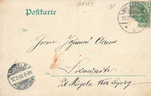 01723 Limbach Wilsdruff Gasthof o 1908