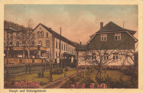 01723 Taennichtmuehle Wilsdruff Genesungsheim Landpoststempel o 1935