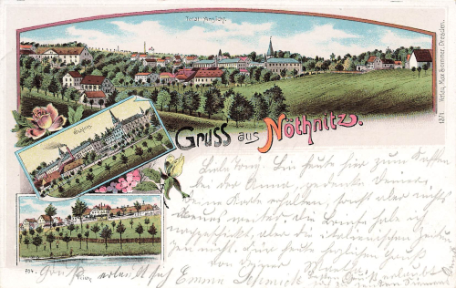01728 Noethnitz Bannewitz Litho o 1907