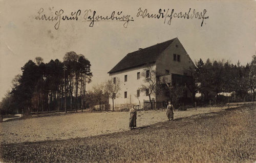 01734 Wendisch Karsdorf Rabenau Landhaus Schomburg Echtfotokarte o 1926