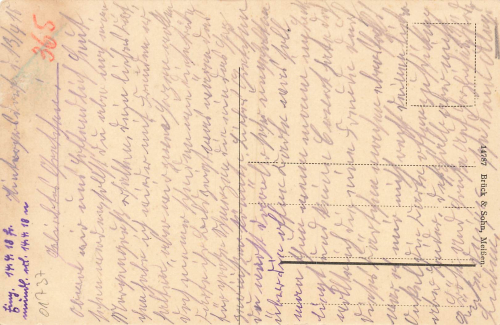 01737 Hintergersdorf Kurort Hartha Tharandt with Harthaberg used 1918
