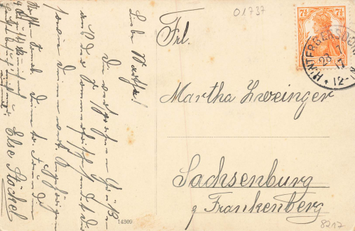 01737 Kurort Hartha Tharandt Villa Anna o 1917