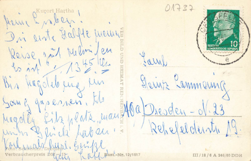 01737 Kurort Hartha Tharandt o 1962