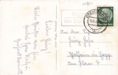 01737 Pohrsdorf Tharandt Ansichtskarte o 1938