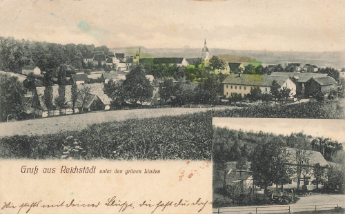 01744 Reichstaedt Dippoldiswalde unter den gruenen Linden o 1914