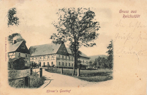 01744 Reichstaedt Dippoldiswalde Koerners Gasthof o um 1904
