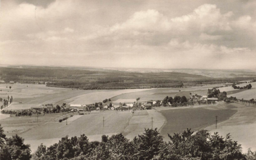 01768 Hermsdorf Glashuette Blick vom Wilisch o 1969