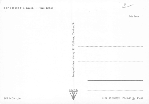01773 Kipsdorf Erzgebirge Haus Esther * 1966