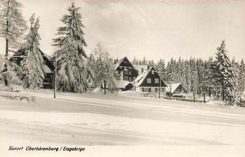 01773 Oberbaerenburg Erzgebirge im Winter Altenberg o 1970