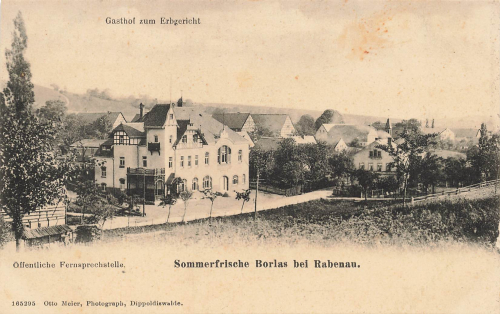 01774 Borlas bei Rabenau Klingenberg Gasthof Erbgericht * um 1910